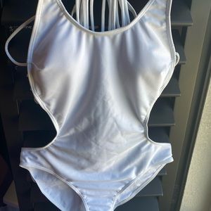 NEVER WORN white swimsuit